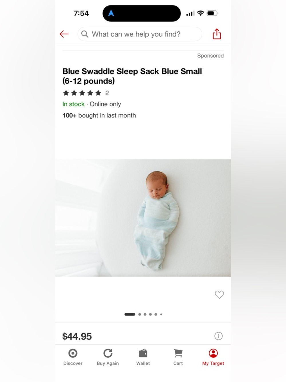 Swaddle Sleep Sack - Light Blue
